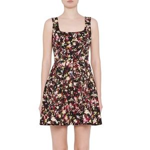 French Connection Sz 0 Midnight Bloom Fit & Flare